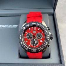 TAG HEUER Formula 1 Quartz CAZ101AN.FT8055 Red Black Men's Watch INC BOX