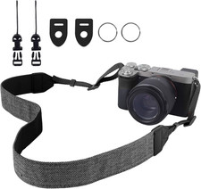 Camera Strap, Premuim Cotton Neck Shoulder Strap, Adjustable Neck Belt with Quic