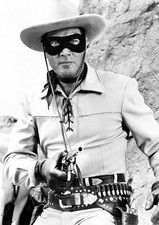 Clayton Moore - Lone Ranger - Monochrome Photo #01 (210 x 297mm-8.5" x 11.75")