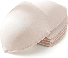 3 Pairs Replacement Bra Pads Insert Breathable Sewn Edge for Sports Bra Swimwear