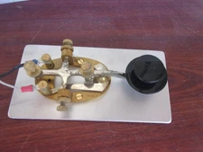 Morse code straight key. Made by "Signal Electric Mfg. Co