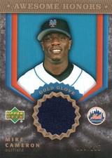 2004 Upper Deck Awesome Honors Mike Cameron Game Used Jersey 125/165