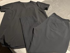 Mandala Pewter Gray Scrub Set Large/ Xl Petite