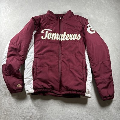 Majestic Tomateros De Culiacan Mexican Baeball Men s Medium Red Jacket #1961