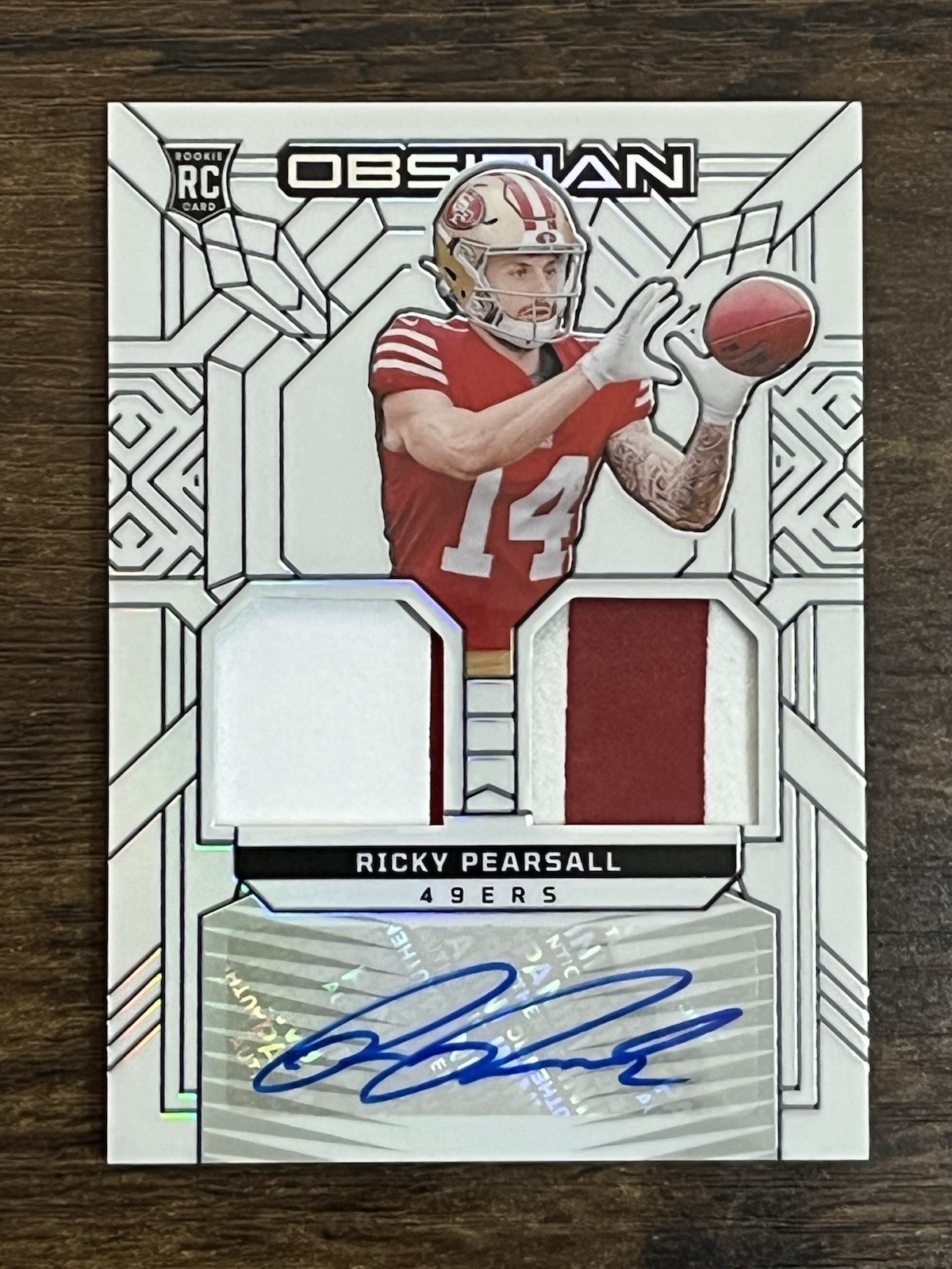 Ricky Pearsall Panini Obsidian Rookie Materials Ink #RMIRPL Contra