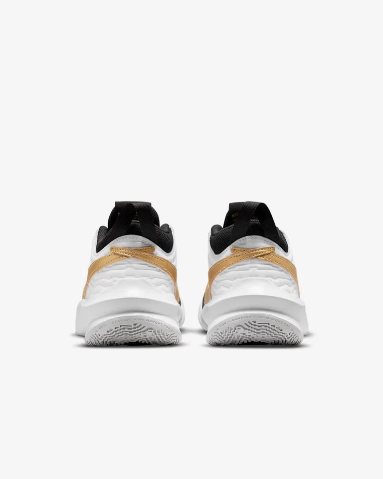Nike Team Hustle D 10 Negro Metálico Dorado DJ9405-004 GS 4.5Y-6Y Foto 4 de 4