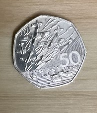 1994 Fifty Pence Coin D-Day 50th Anniversary Normandy Landings
