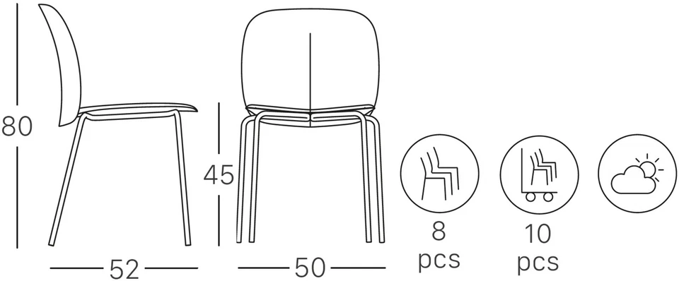 SCAB DESIGN SET DA 2 SEDIE MENTHA VERNICIATE CASA BAR LIVING PRANZO GO GREEN - Immagine 2 di 4