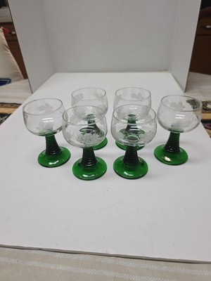 Luminarc Green Wine/Water Glasses Set of 6 