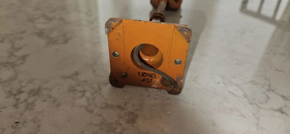 Letrero de calle Lionel vintage escala O naranja #57 Foto 4 de 4