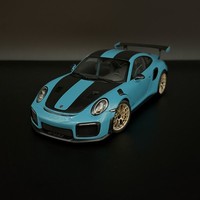 1:18 Porsche 911 (991.2) GT2 Rs Weissach-Paket Miami Blue – Autoart Modellauto