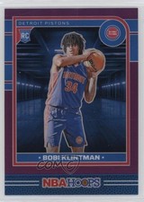 2024 Panini NBA Hoops Rookies Premium Purple Prizm /249 Bobi Klintman #267 0n64