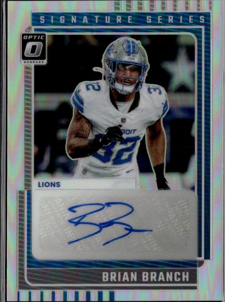 2025 Donruss Optic #SSH-BB Brian Branch Signature Series Holo R2