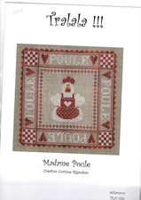 point de croix grille Madame Poule