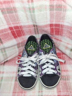 Monster Jam Grave Digger Kids Convers Shoes Canvas Material NWT Size 11