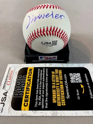 ATHLETICS- WEI-EN LIN AUTOGRAPH ROLB BASEBALL JSA CL60988