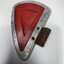 Vintage Original Wind Deflector Red Air Vent Wing 1950s 60s Clip On Metal
