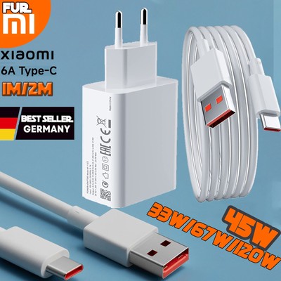 120w/67W/33W/45W Schnell Ladegerät Netzteil USB-C Kabel Redmi Note Für XIAOMI de