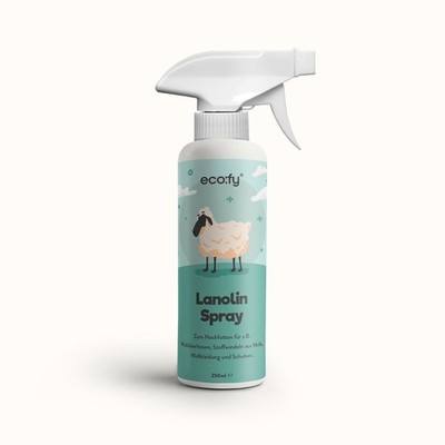 eco:fy Lanolin-Spray, flüssiges Wollfett als Spray zum Nachfetten für Wolle