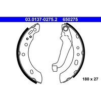 ATE Bremsbacken Satz 180Mm MIT Hebel Hinterachse Passend FÜR Nissan Micra