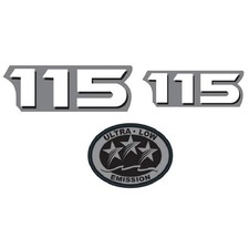 Replace Yamaha outboards motor cover hp horsepower decal sticker 115 hp