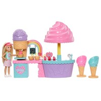 Barbie Chelsea Eisstand-Spielset Mit Chelsea-Puppe, „Eismasse“ In 2 Farben Und Z