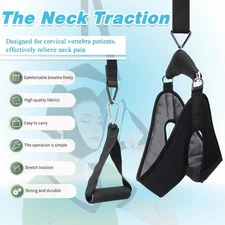 Cervical Neck Traction Device Over Door Stretcher Brace for Neck Pain Relief