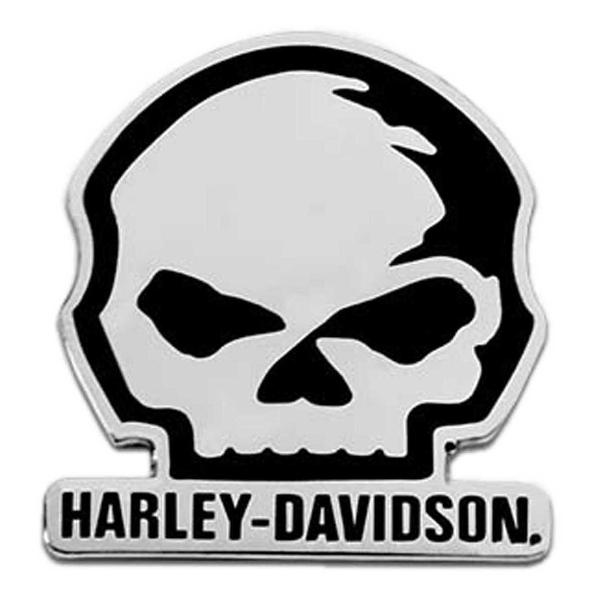 ★VINTAGEハーレーHarley-Davidson skullスカル　ピンズ Harley-Davidson 1.5 inch. Willie G Skull Logo Metal Pin, Antique