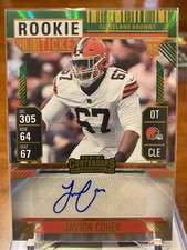 Javion Cohen 2024 Panini Contenders #290 Green Rookie Ticket Auto (Browns)