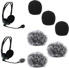 6pcs Microphone Cover, 3 Furry Cover  3 Foam Mic 0.98x0.98 inch