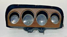 1969 Mustang Deluxe Woodgrain Dash Cluster Gauges Instrument Panel Printed