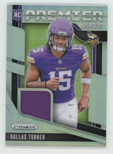 2024 Panini Prizm Dallas Turner Premier Jerseys RC Patch #PJ-DTR