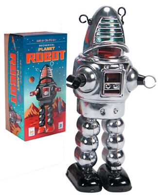 Tin Toys Planet Robot Chrome wind up Schylling as seen in M3gan 15775