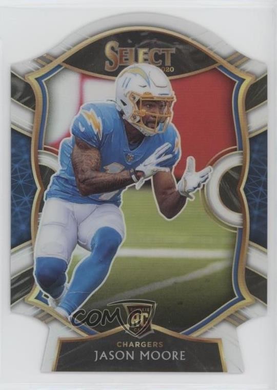 2020 Panini Select Concourse White Prizm Die-Cut Jason Moore #78 Rookie RC 0a6