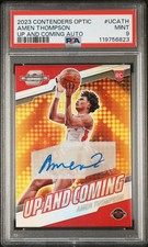 Amen Thompson 2023 Panini Contenders Optic Up And Coming Autographs #UCATH PSA 9