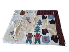 PEACE IN THE COUNTRY SNOWMAN Christmas Fabric Panel Soft Sculpture Cut & Sew