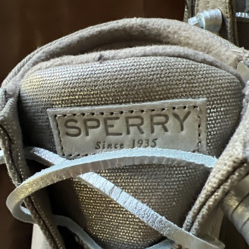 Sperry Duck Toe Saltwater sparkle dove 9.5 Shoes - Picture 9 of 17