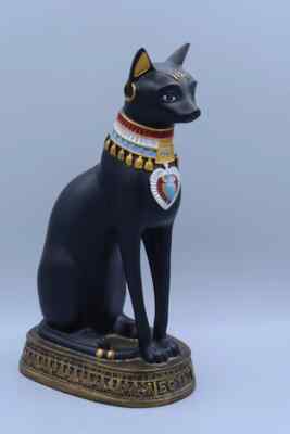 statue of Goddess Sekhmet black standing Large solid heavy ancient Egypt BC