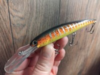 Aew Zander Wobbler Deep Runner Firetiger 12CM Hecht Raubfisch KÖDer Minnow Lures