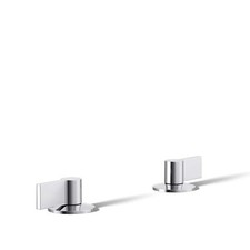 Kohler K-77974-4-CP Bathroom Sink Handles w/Lever Design Polished Chrome