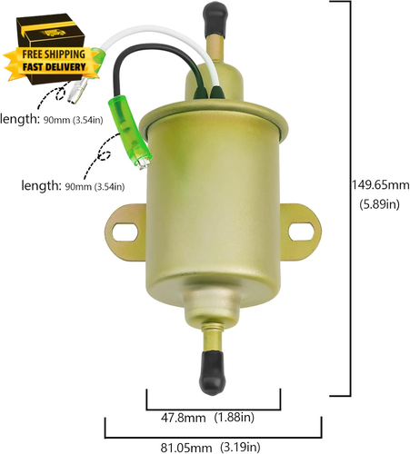 E11005 Electric Fuel Pump for Polaris Ranger 400 500 1999-2012 UTV 2X4 4X4 6X6 - Picture 4 of 7