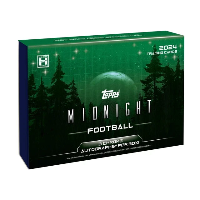 2024 TOPPS MIDNIGHT FOOTBALL HOBBY BOX (3 AUTOS)