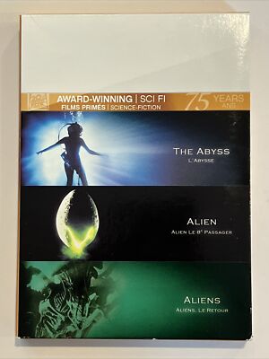 The Abyss, Alien & Aliens (fox award winning sci-fi) dvd NTSC 1