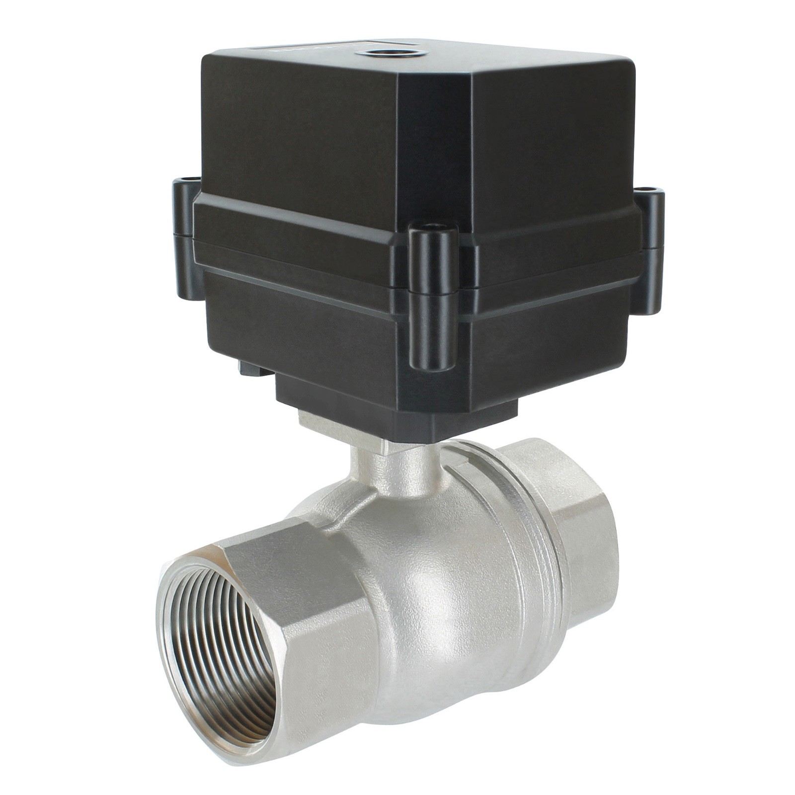 11/2" NPT 24V AC/DC Motorized Ball Valve Stainless Steel PTFE/FKM 3