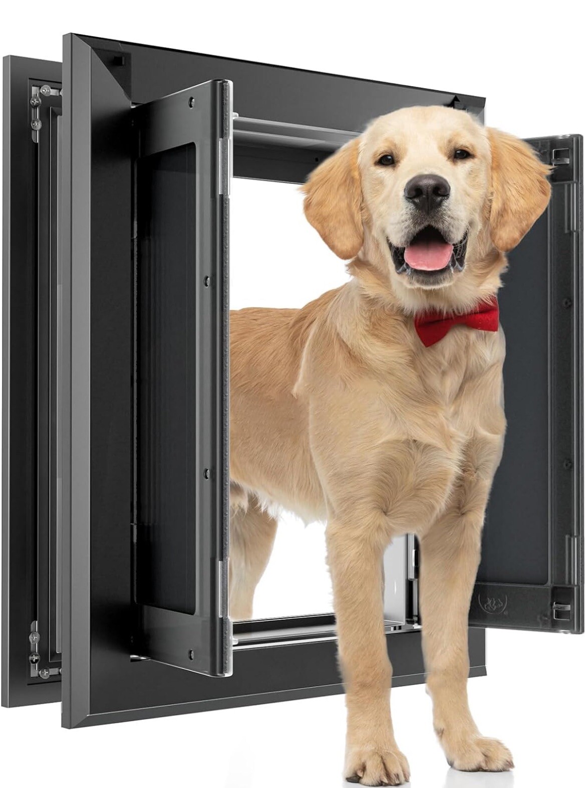 PATAPLUS Luxurious Locking Dog Doors,Aluminum Frame,Durable Swing Large