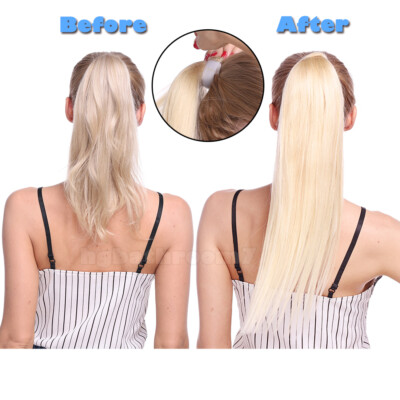 110G Balayage Thick Clip In Remy Human Hair Wrap Around  display picture 1