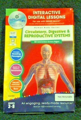 Classroom Complete Press CCP7551 Interactive Digital Lessons: Circulatory, Diges