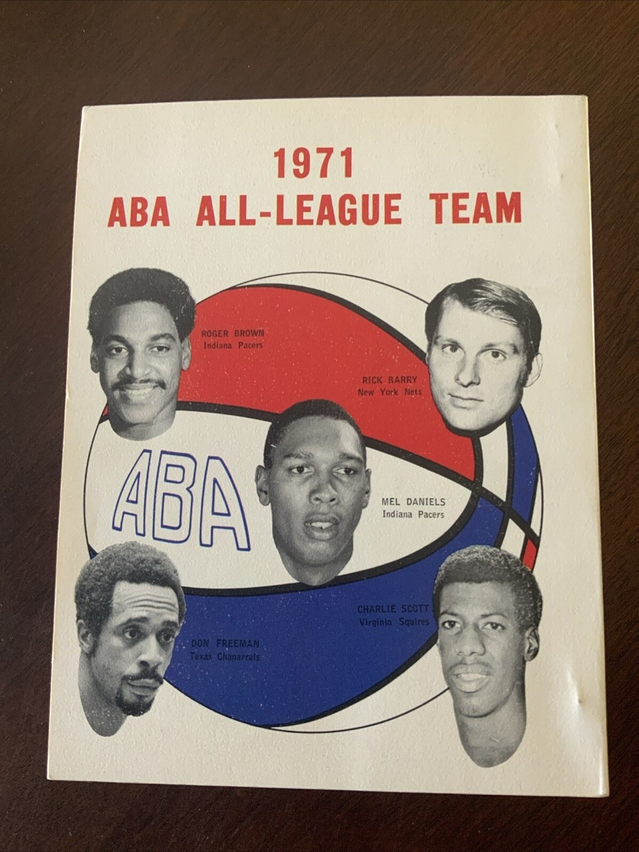 Vintage American Basketball Association ABA Official 1971-72