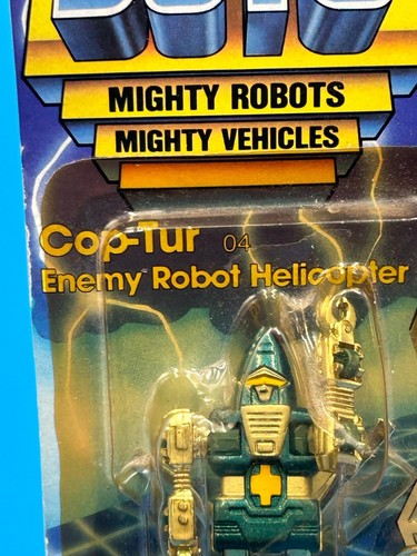 Gobots Cop-Tur Enemy Robot Leader Helicopter 1983 Tonka Action Figure Unpunched - Picture 2 of 8