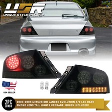 Depo Jdm Look Blacksmoke Led Tail Light For 2003-2006 Mitsubishi Lancer Evo 89